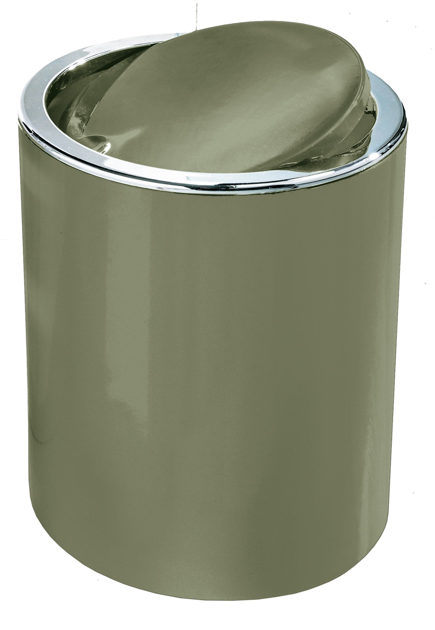 Kleine Wolke Schwingdeckel-Abfalleimer Clap – 5 l – Kunststoff (ABS), Oval – Forest