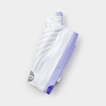Brabantia Kehrichtsack für PerfectFit D – 20 l, mit Zugband, PE, weiss, 435 × 545 mm, 40 Stk