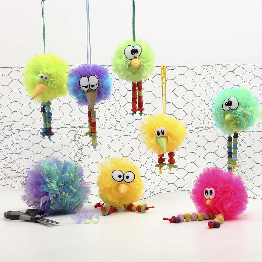 Creativ Company Wackelaugen, Kunststoff, schwarz/weiss, 9 Stk