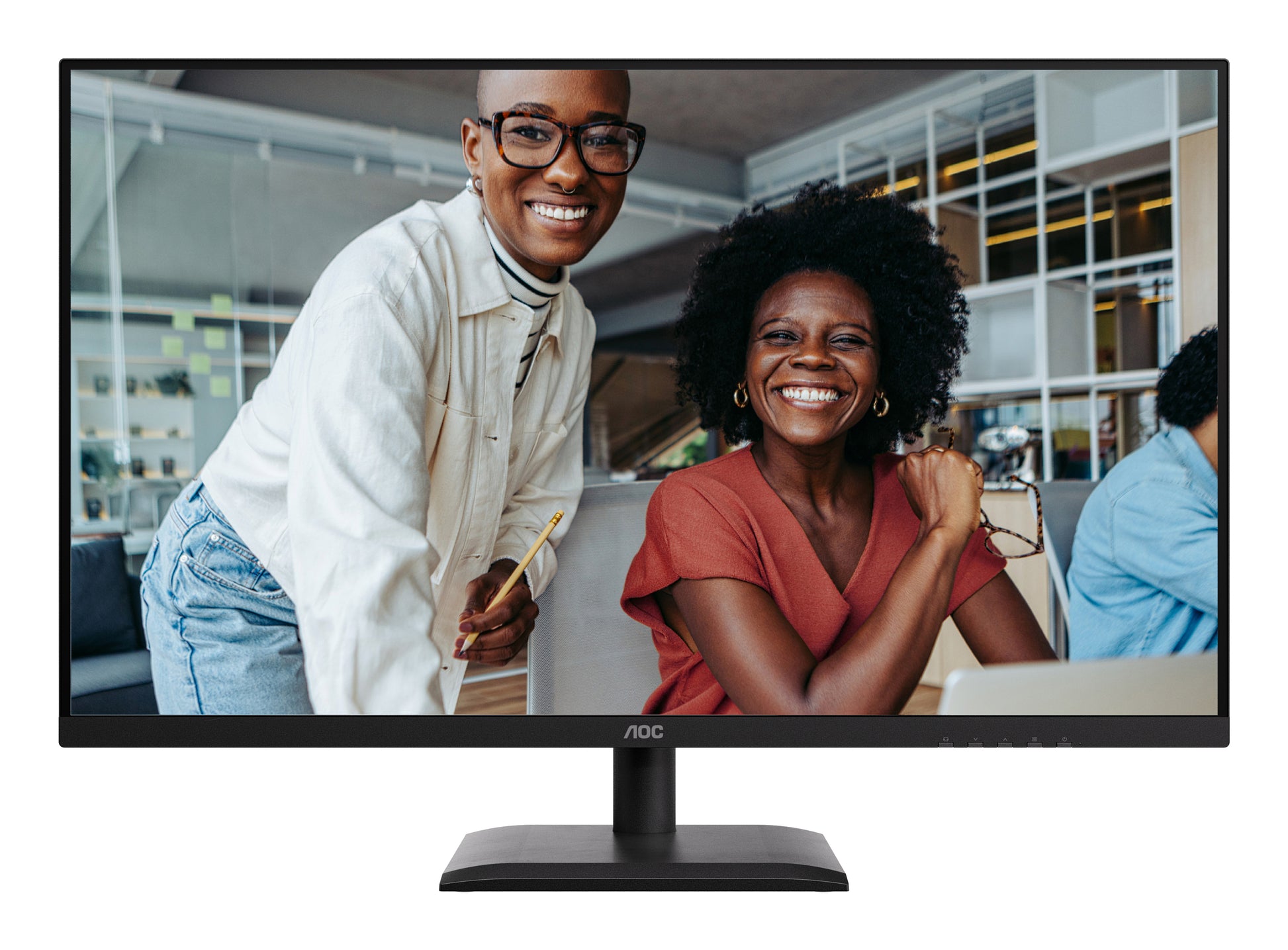 AOC Q32E4U – Monitor, 31,5", 2560 × 1440 (WQHD), IPS, 100 Hz, Integrierte Lautsprecher, VESA 100 × 100, Schwarz