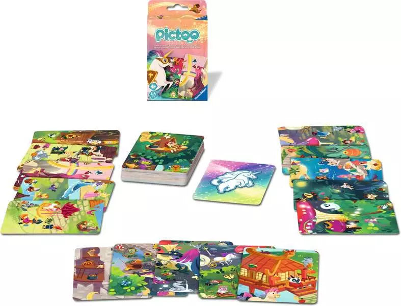 Ravensburger Pictoo Fantasy – Kartenspiel, 2–6 Spieler, ab 4 Jahren, 15 Min., mehrsprachig
