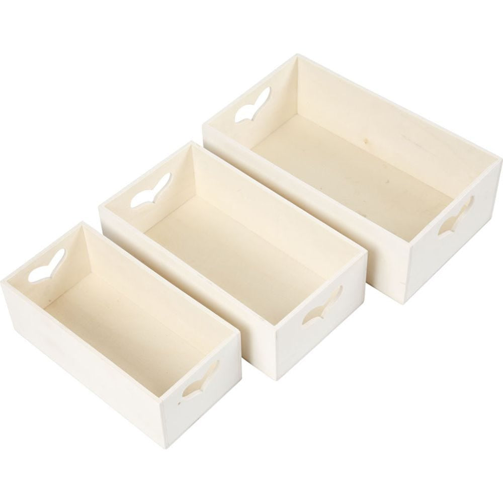 Creativ Company Aufbewahrungsbox (ohne Deckel) – Holz – Braun