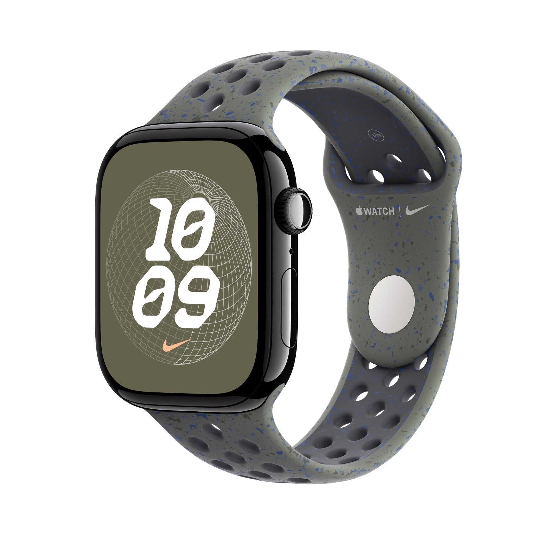 Apple Sportarmband (Cargo Khaki) – Armband – für Apple Watch 46 mm, Grösse S/M, Polymer (recycelt)
