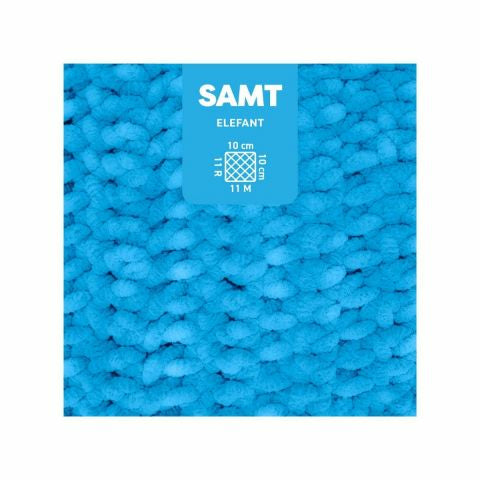 myBoshi Chenille Samt Garn Eisblau – 100 g, 100 m, 100% Polyester, Nadel 7 mm, 1 Stk.