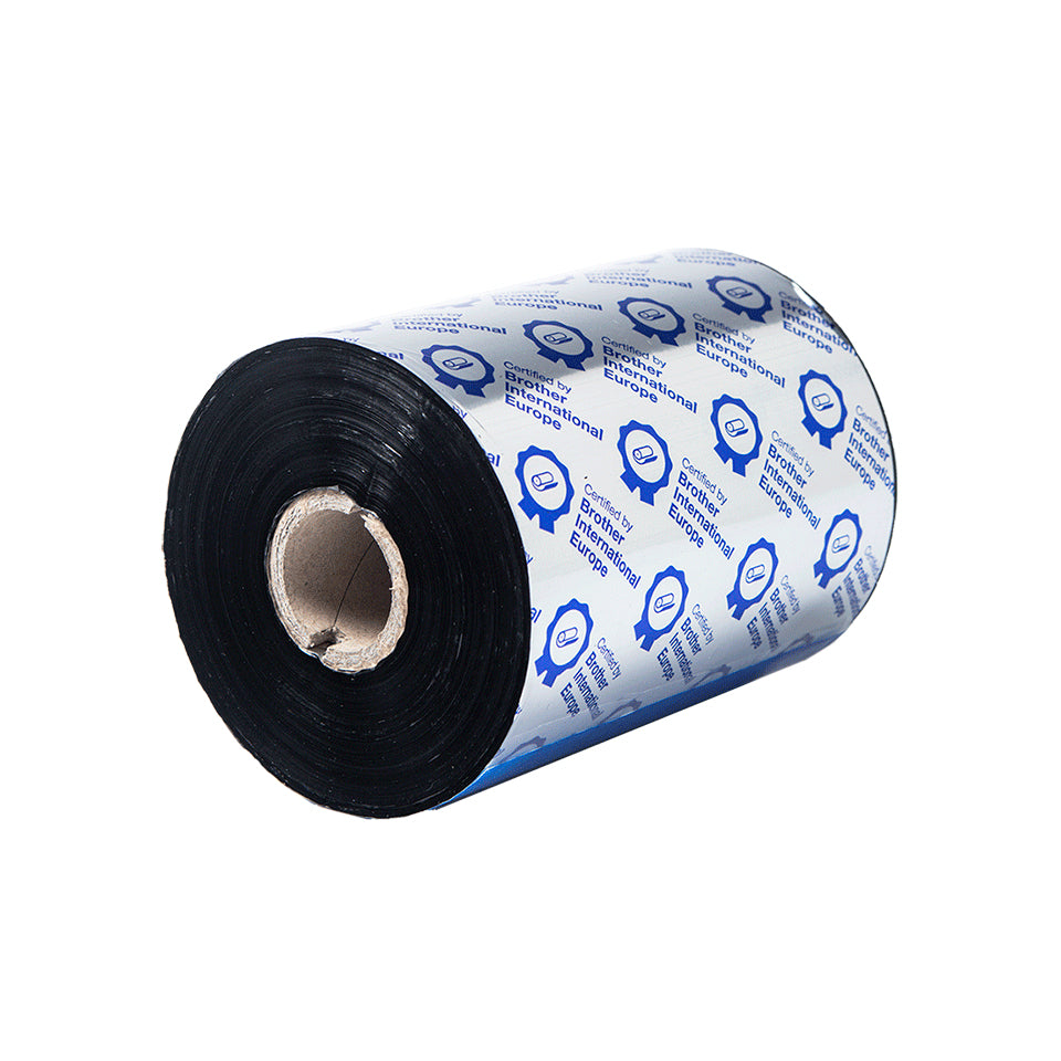 Brother Thermotransferband Wachs/Harz, Schwarz – 110 mm × 600 m – für TJ-4420TN/TJ-4520TN/TJ-4422TN und andere