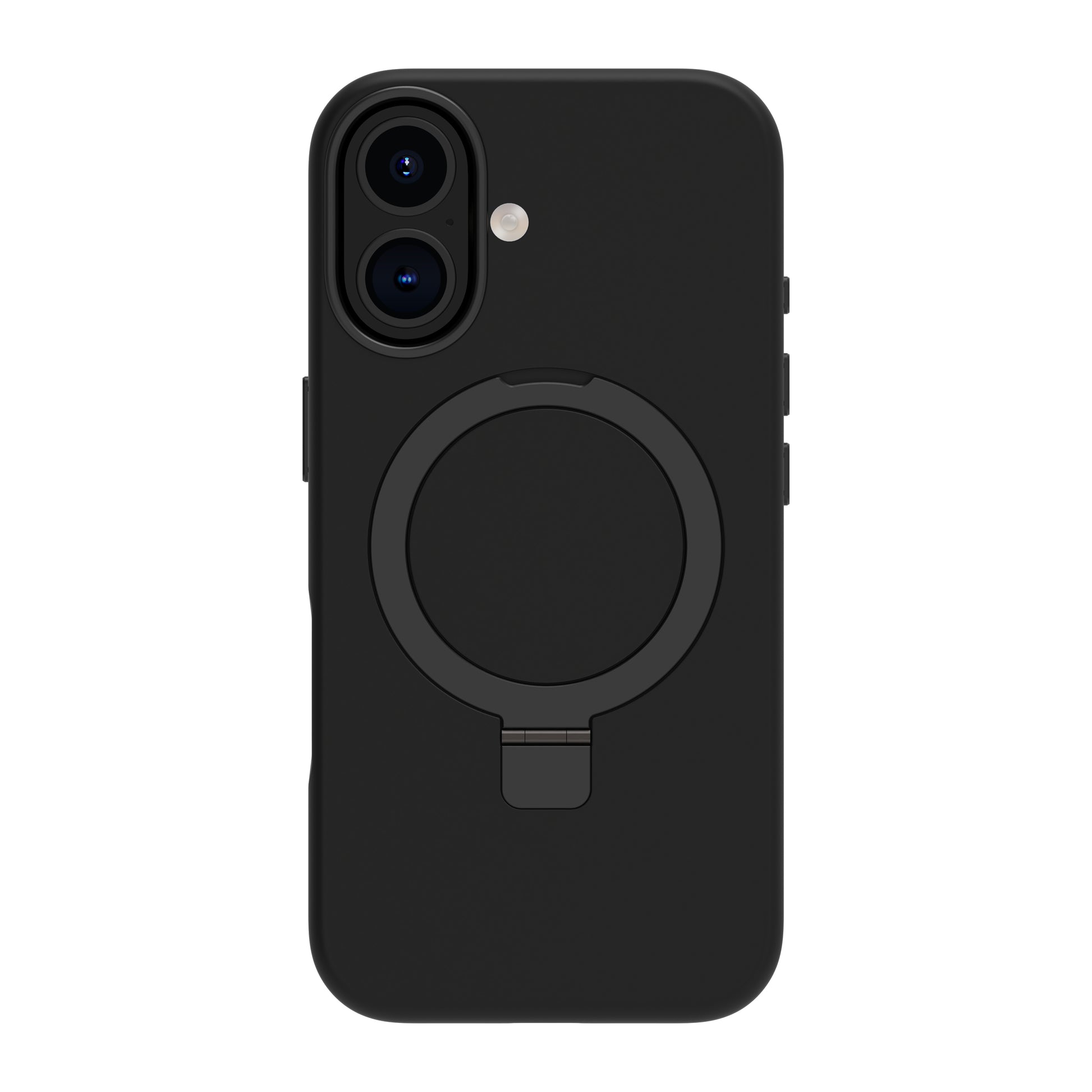 dbramante1928 Roskilde MS Kick ICON Backcover – für Apple iPhone 16, MagSafe, mit Ständer, Schwarz