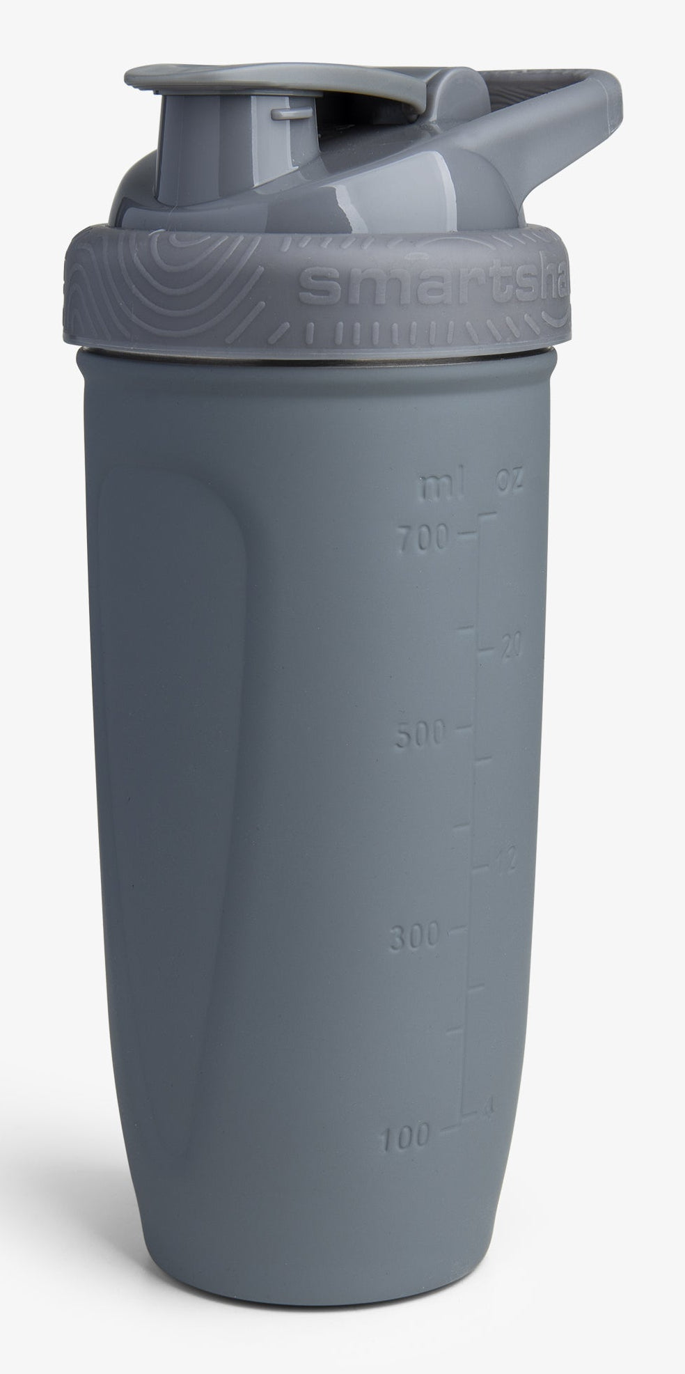 Smartshake Trinkflasche Reforce Dobby – 9 dl – Edelstahl, Schraubverschluss, auslaufsicher, BPA-frei – Grau