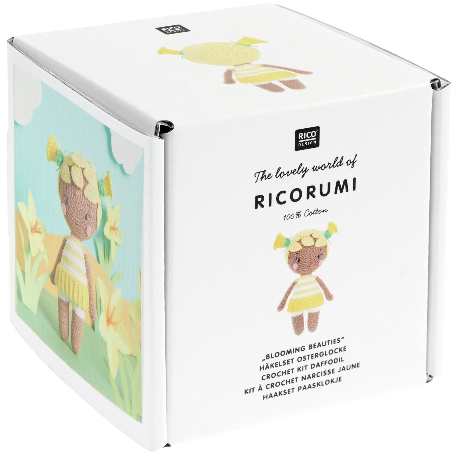 Rico Design Ricorumi Häkelset Blooming Beauties – Mehrfarbig, 9 Stk.