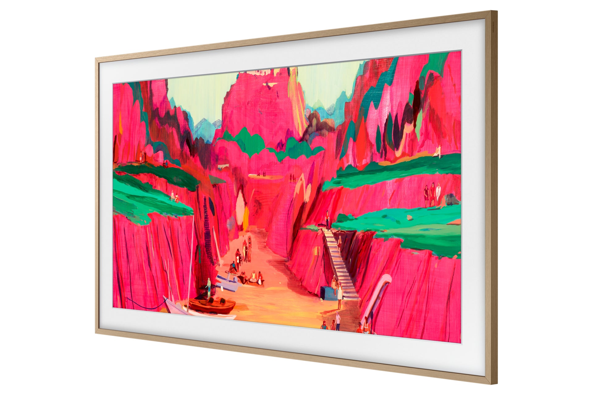 Samsung Frame Pro 75 – Teak, Rahmen