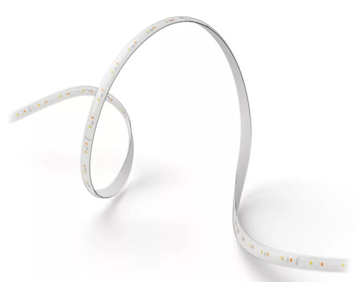 Philips Hue Lightstrip LED Flux Gradient 10 m – Bluetooth – RGBW – 2'000 lm 20 W – IP20 – weiss, Silikon