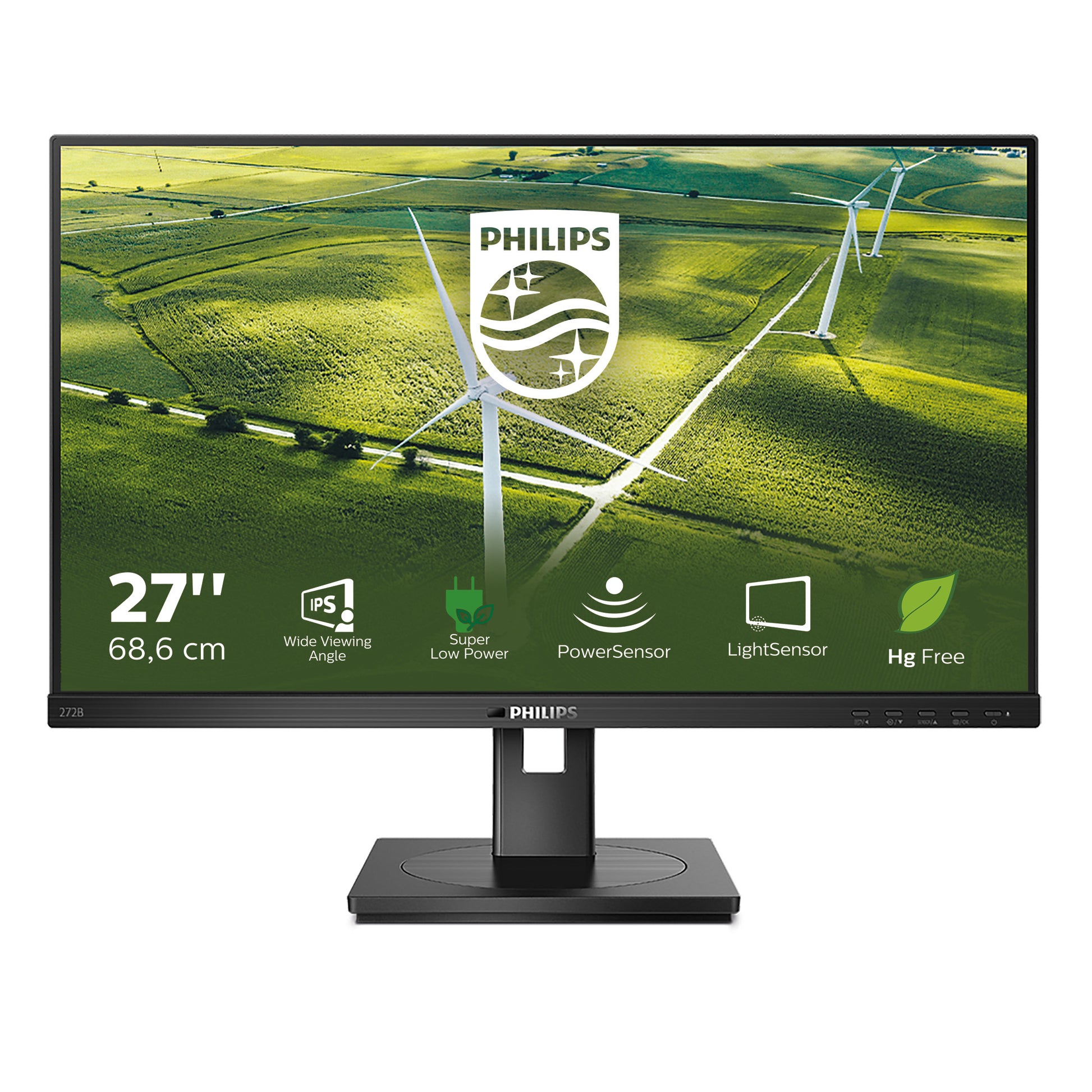 Philips 272B1G/00 – Monitor, 27", 1920 × 1080 (Full HD), IPS, 75 Hz, 250 cd/m², VESA 100 × 100, Schwarz