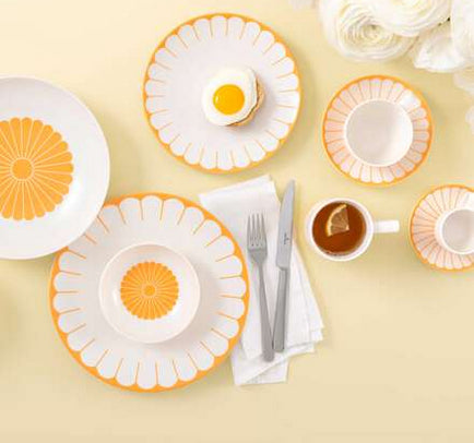 Villeroy & Boch Dessertschale – Porzellan, Gelb, 6 Stück