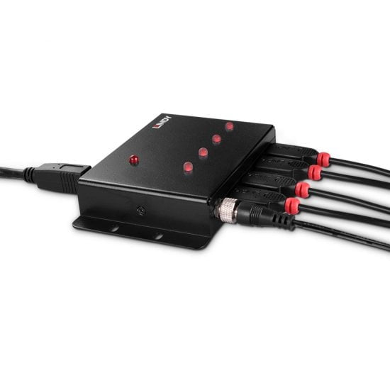 Lindy 43374 USB-Hub – 4× USB-A, 5 Gbit/s