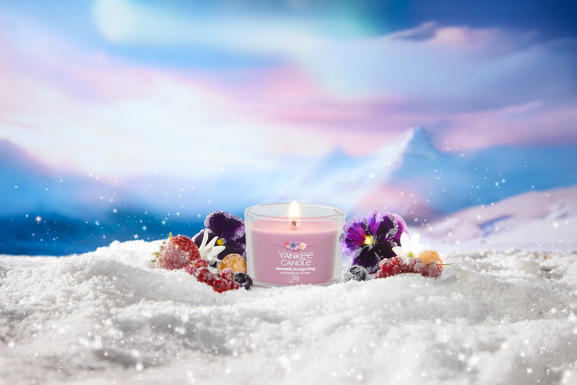 Yankee Candle Cranberry – Duftkerze, Votivkerze im Glas, 7–10 h