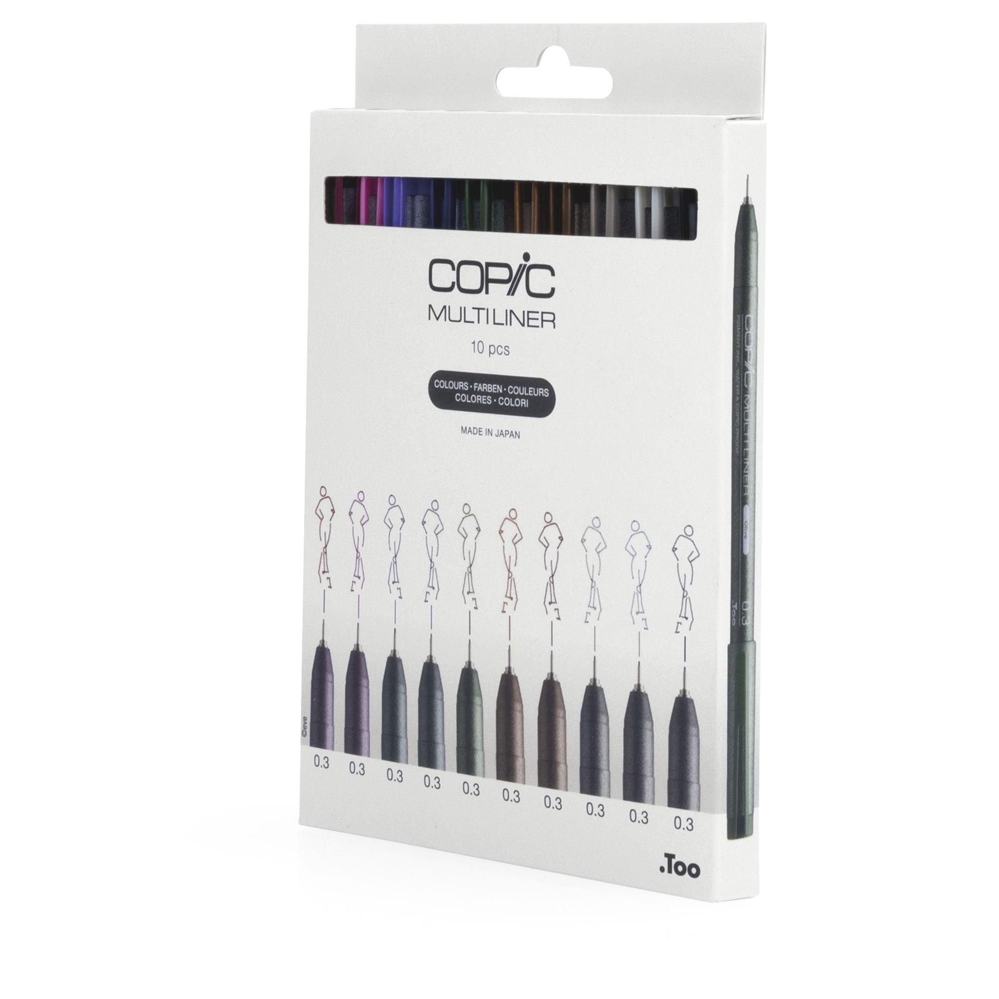 Copic Multiliner 0,3 mm Mehrfarbig – pigmentbasiert, wasser- und alkoholbeständig