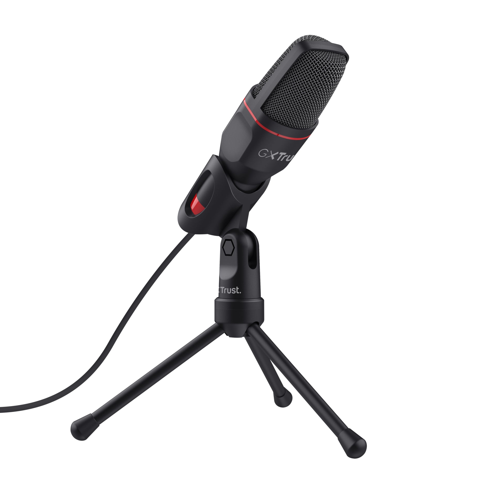 Trust GXT 212 Mico Tischmikrofon – USB-A/3,5 mm Klinke, 50–16'000 Hz, für Windows/Chrome OS/Mac OS