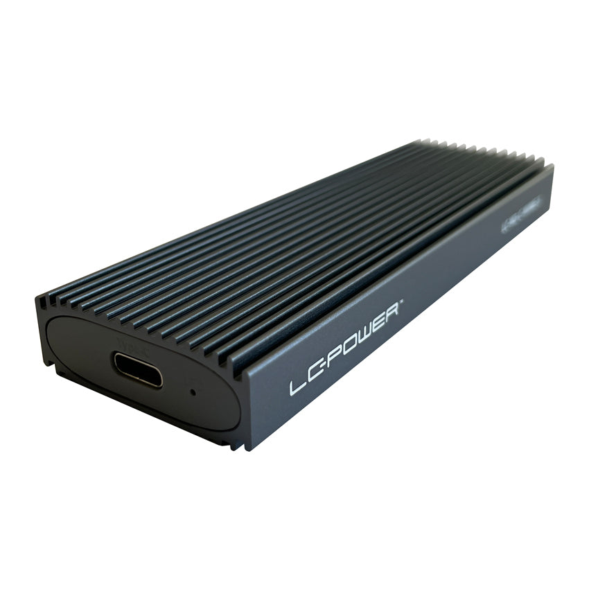 LC-Power LC-M2-C-NVME-3 – 1-Bay Gehäuse, USB-C 10 Gbit/s, für M.2 (22/30/42/60/80 mm)
