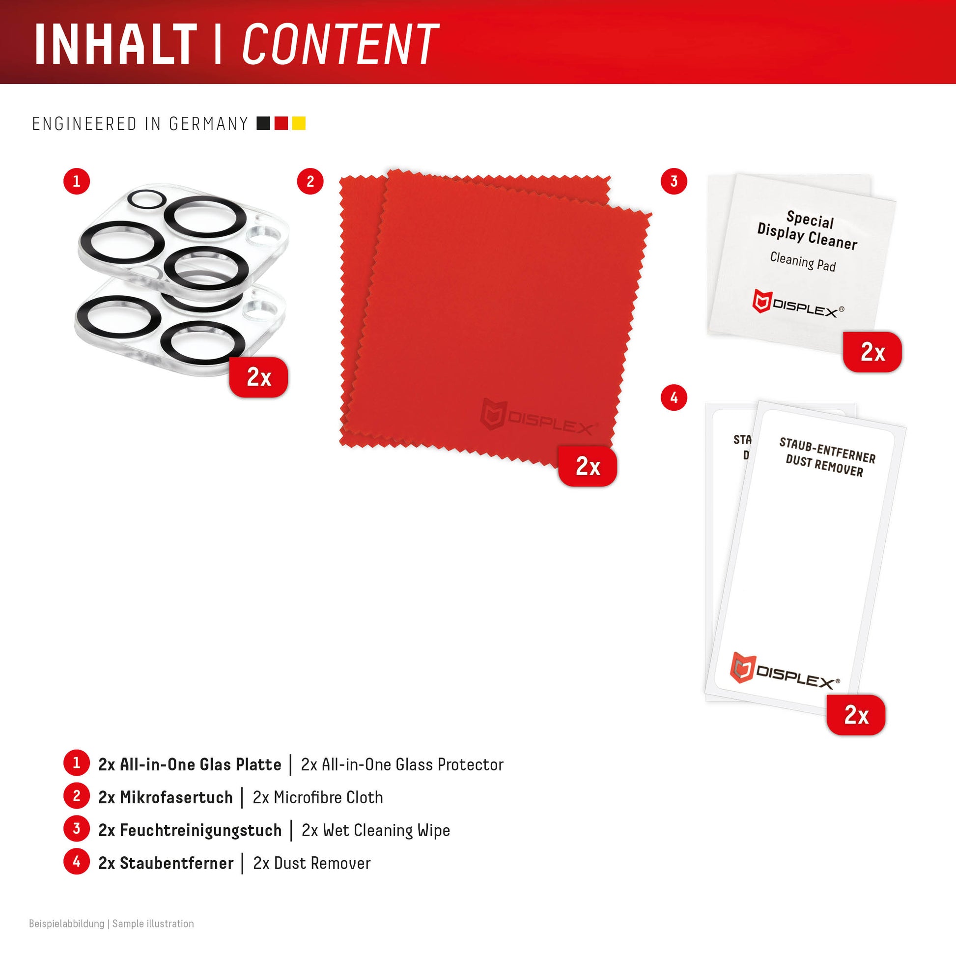E.V.I. Kameralinsenschutz, 10H – für iPhone 16 Pro/16 Pro Max –  – Schwarz/Transparent