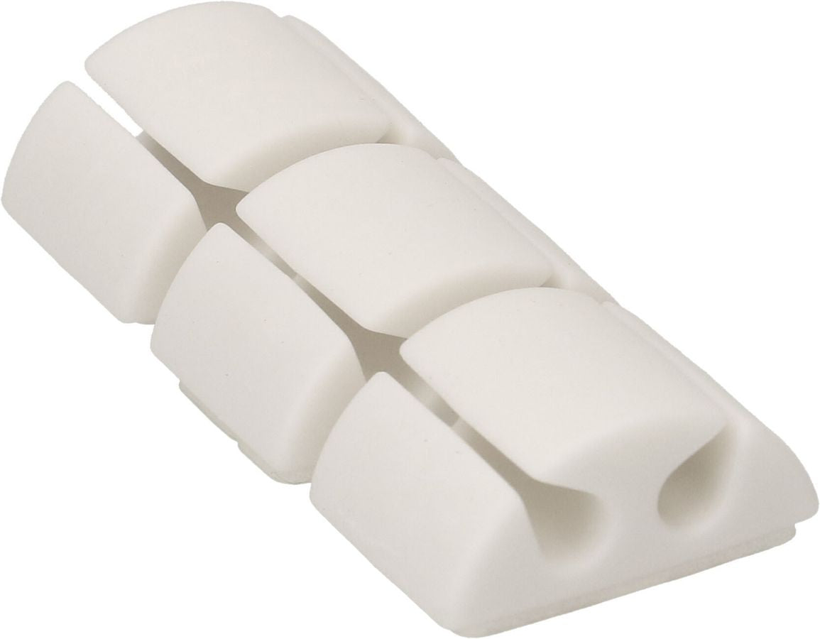 Max Hauri AG Max Hauri Klettkabelbinder, 40×20 mm, 6er-Pack – weiss