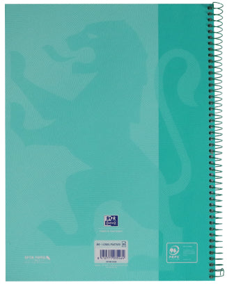 Oxford Spiralbuch – A4+ – 80 Blatt – Hardcover, mikroperforiert, 4-fach gelocht, Scribzee-kompatibel, mint