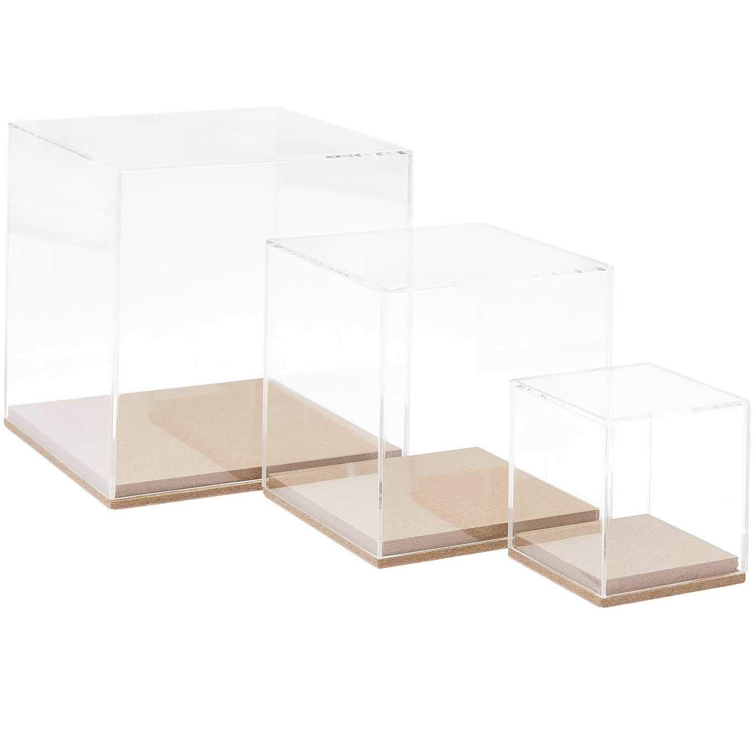 Rico Design Dekohaube – 60 × 65 × 60 mm – Acryl/MDF – Transparent