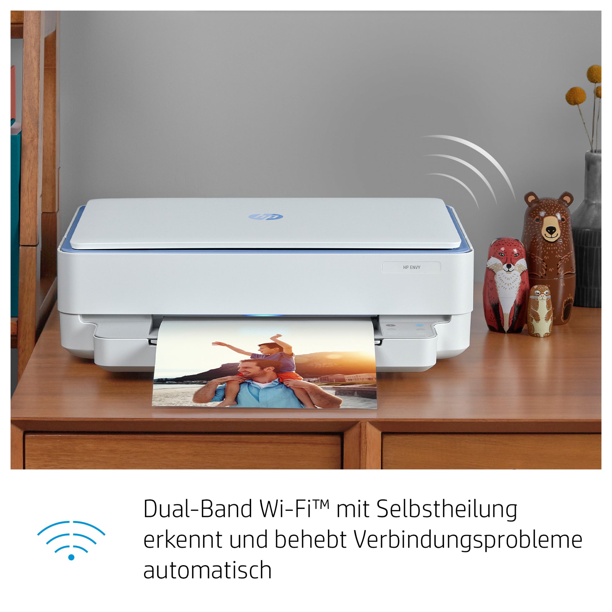 HP ENVY 6010 – Farbtintenstrahl-Multifunktionsdrucker, A4, 3-in-1, Duplex, WLAN, AirPrint, Mopria