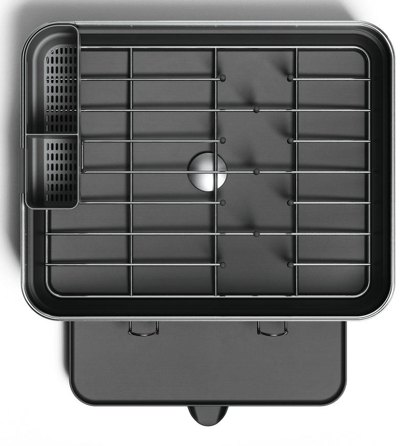 simplehuman Abtropfgestell 39,4 × 38 × 19 cm, Edelstahl, spülmaschinenfest, Silber