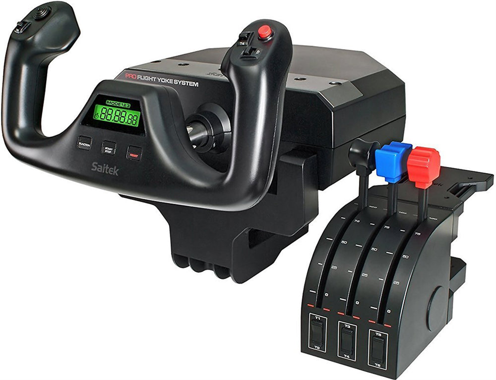 Logitech G Saitek Pro Flight Yoke System – Maus – Kabelgebunden (USB‑A), Schwarz