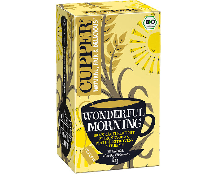 Cupper Tee Cupper – Kräutertee Zitronengras, Maté & Zitronenverbene – Teebeutel 20 Beutel – Bio