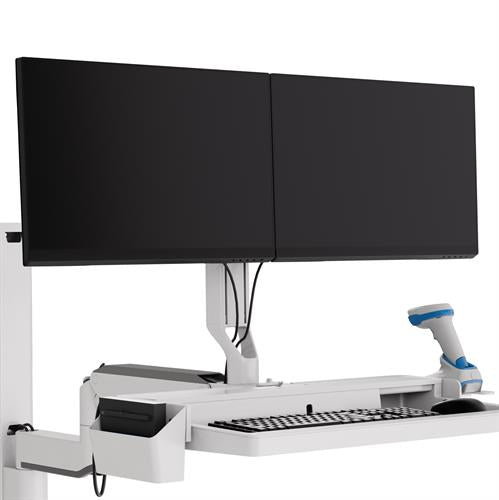 Ergotron CareFit Combo – Monitorhalterung, Dual, Weiss