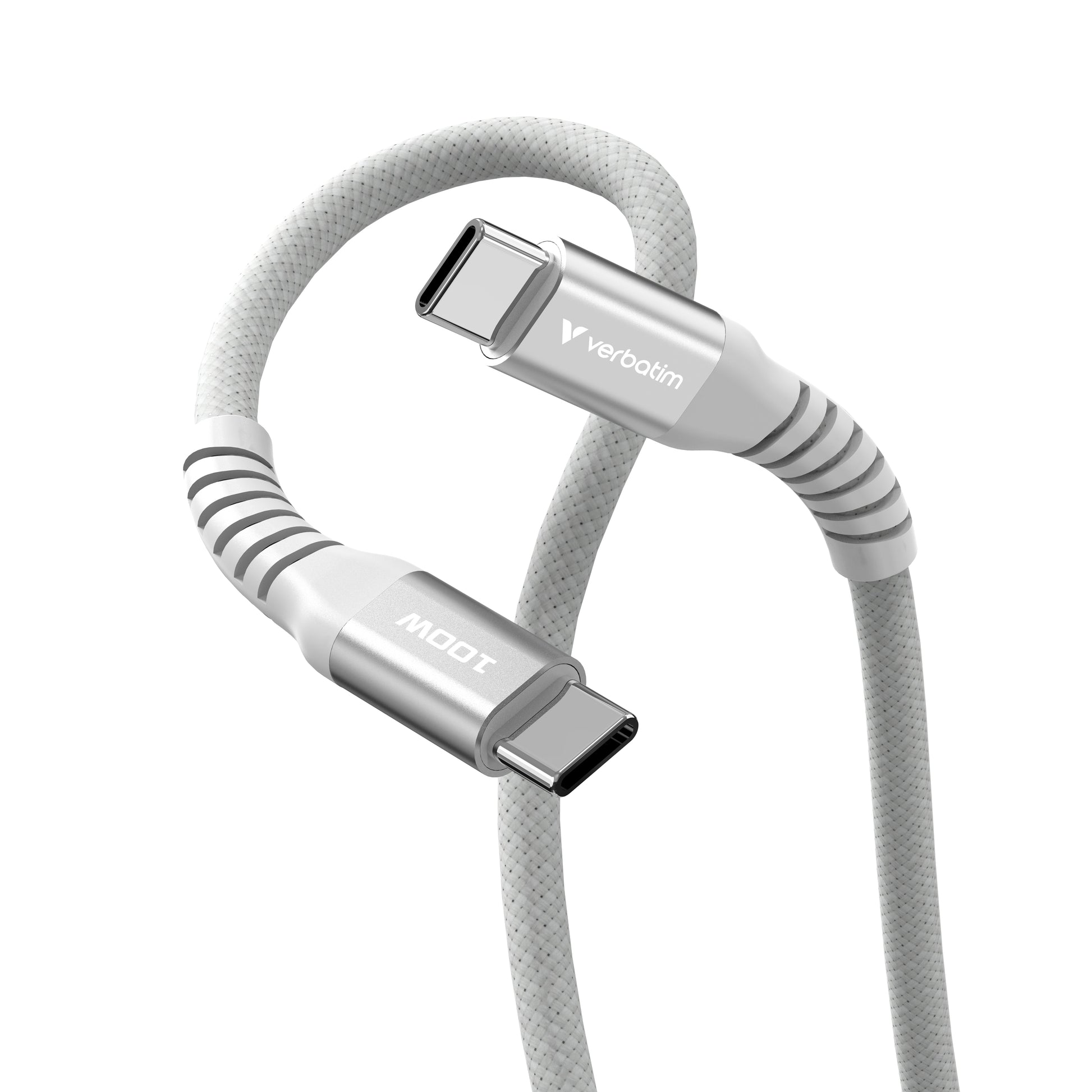 Verbatim USB-C auf USB-C Kabel – USB 2.0 (480 Mbit/s) – 1,2 m – PD 100 W – für iPhone 16, Galaxy S22 und mehr
