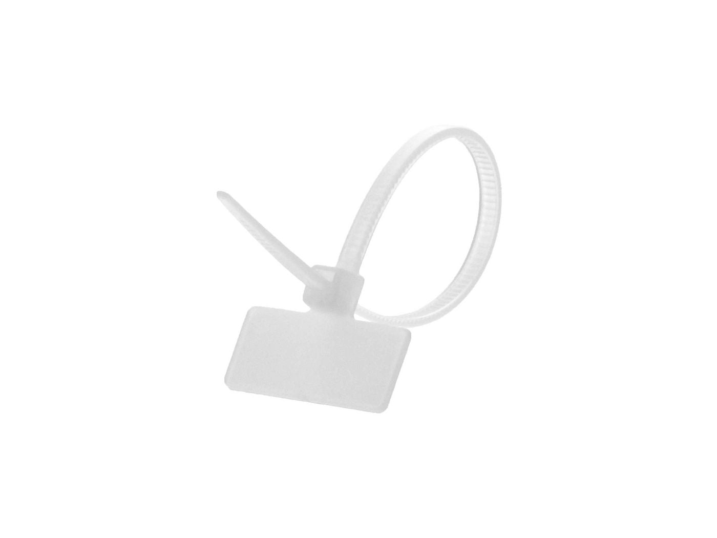 Lanview Kabelbinder, 152,4×3,8 mm, 100er-Pack, wasserfest, mit ID-Marker – Weiss