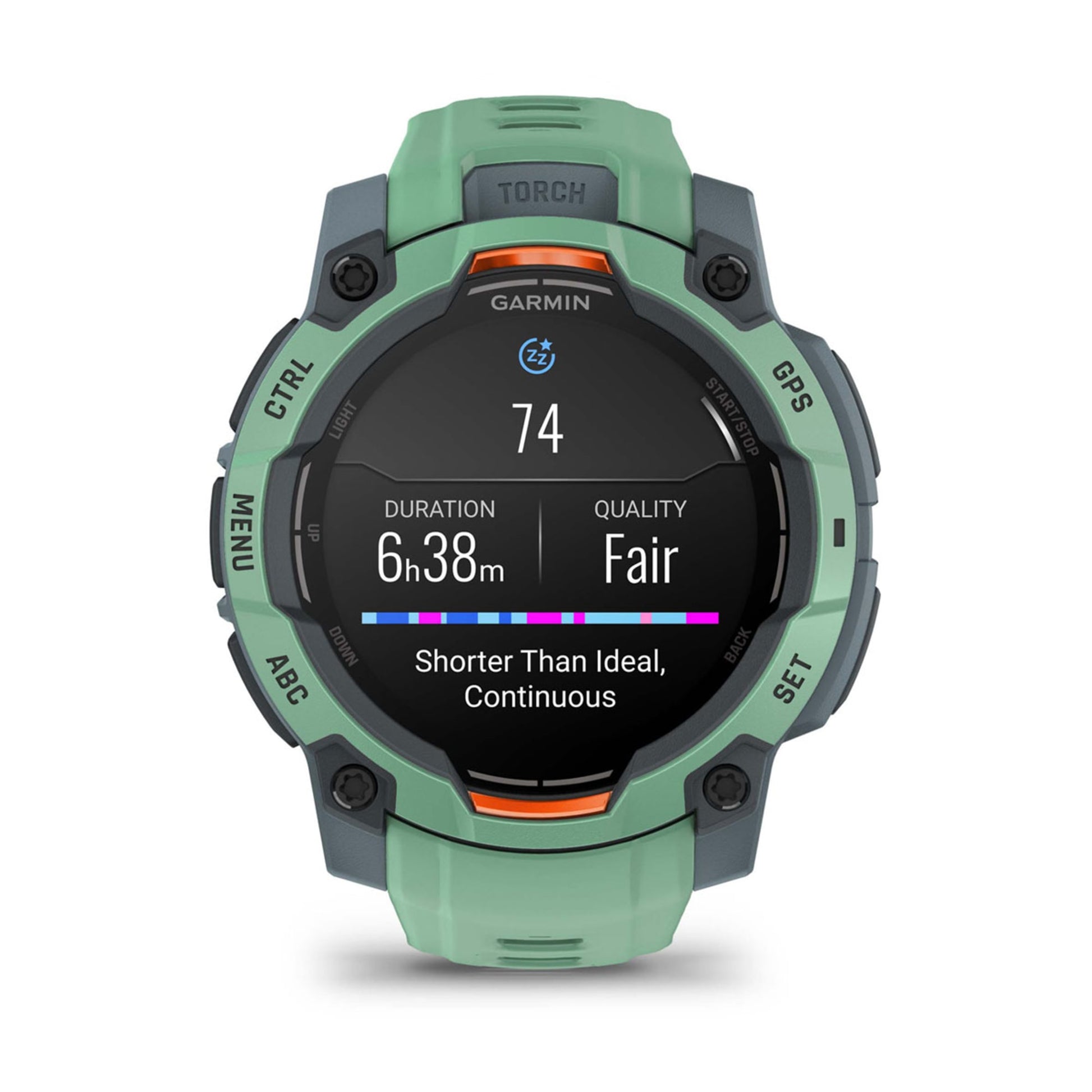Garmin Instinct 3 – Smartwatch – 45 mm, 1,2", GPS, AMOLED, 10 ATM, Grün, Sportarmband