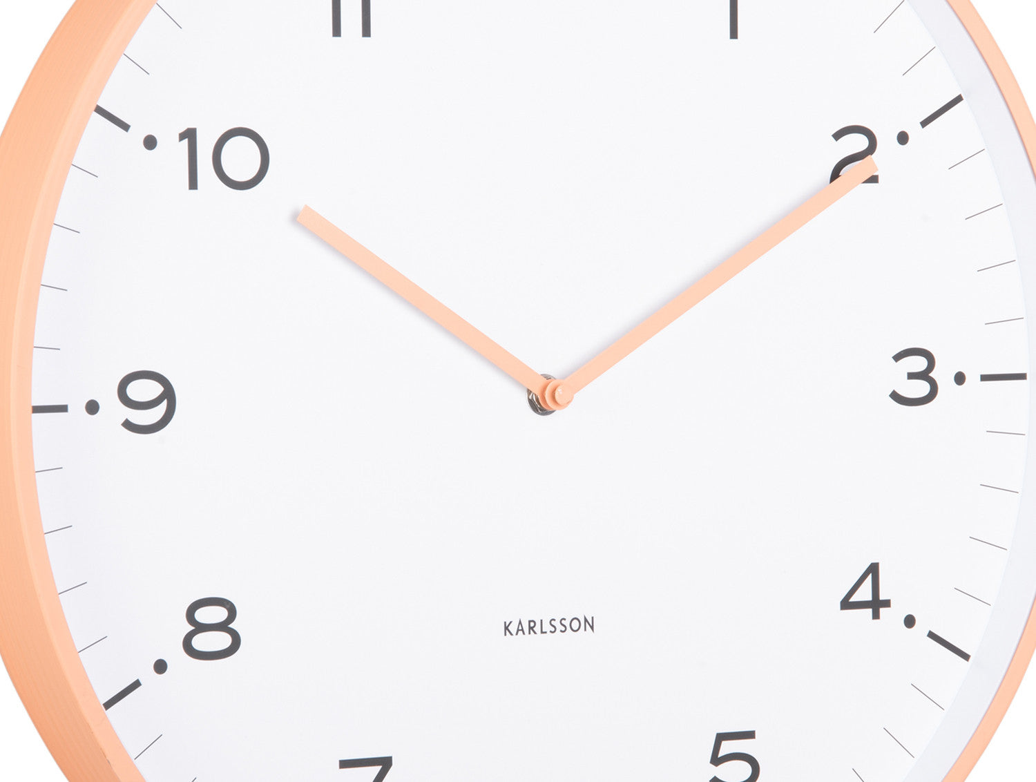 Karlsson Wanduhr Circus Rings – Ø 40 cm, orange, Metall