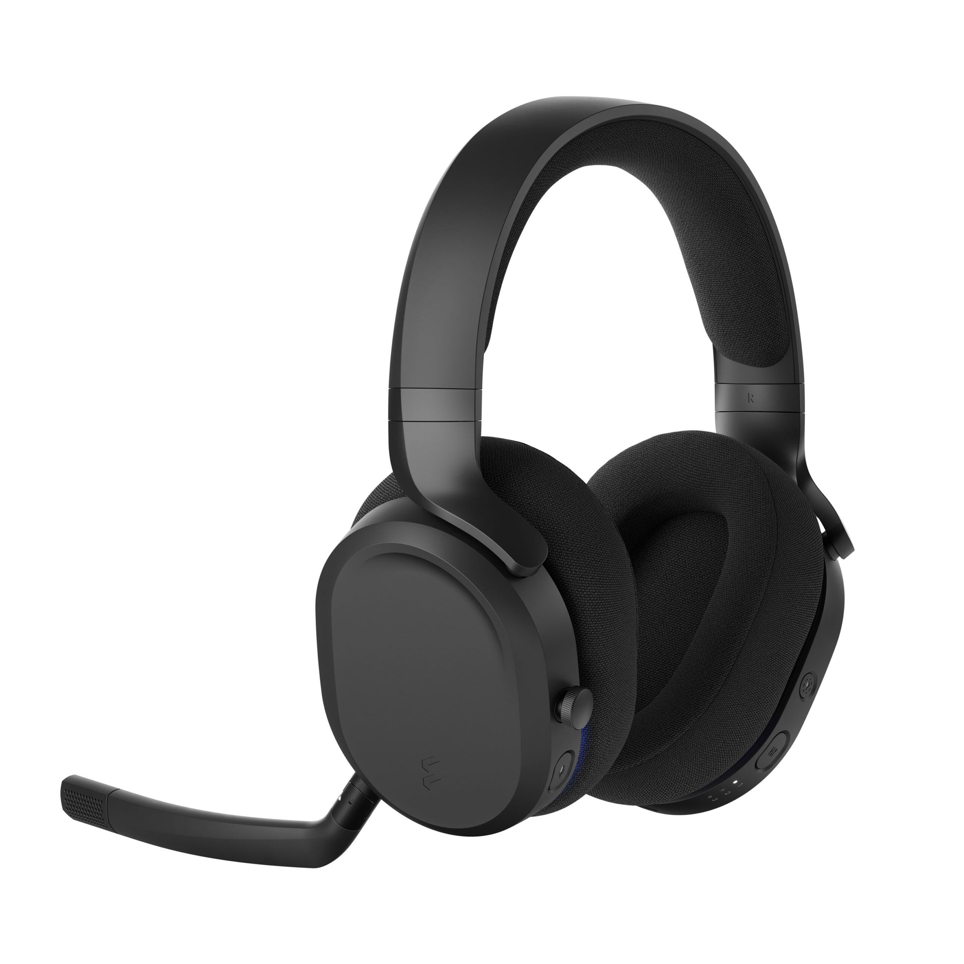 Fractal Design Scape Dark Gaming-Headset – On-Ear, Stereo, Kabel + BT, mit Ladestation, Schwarz
