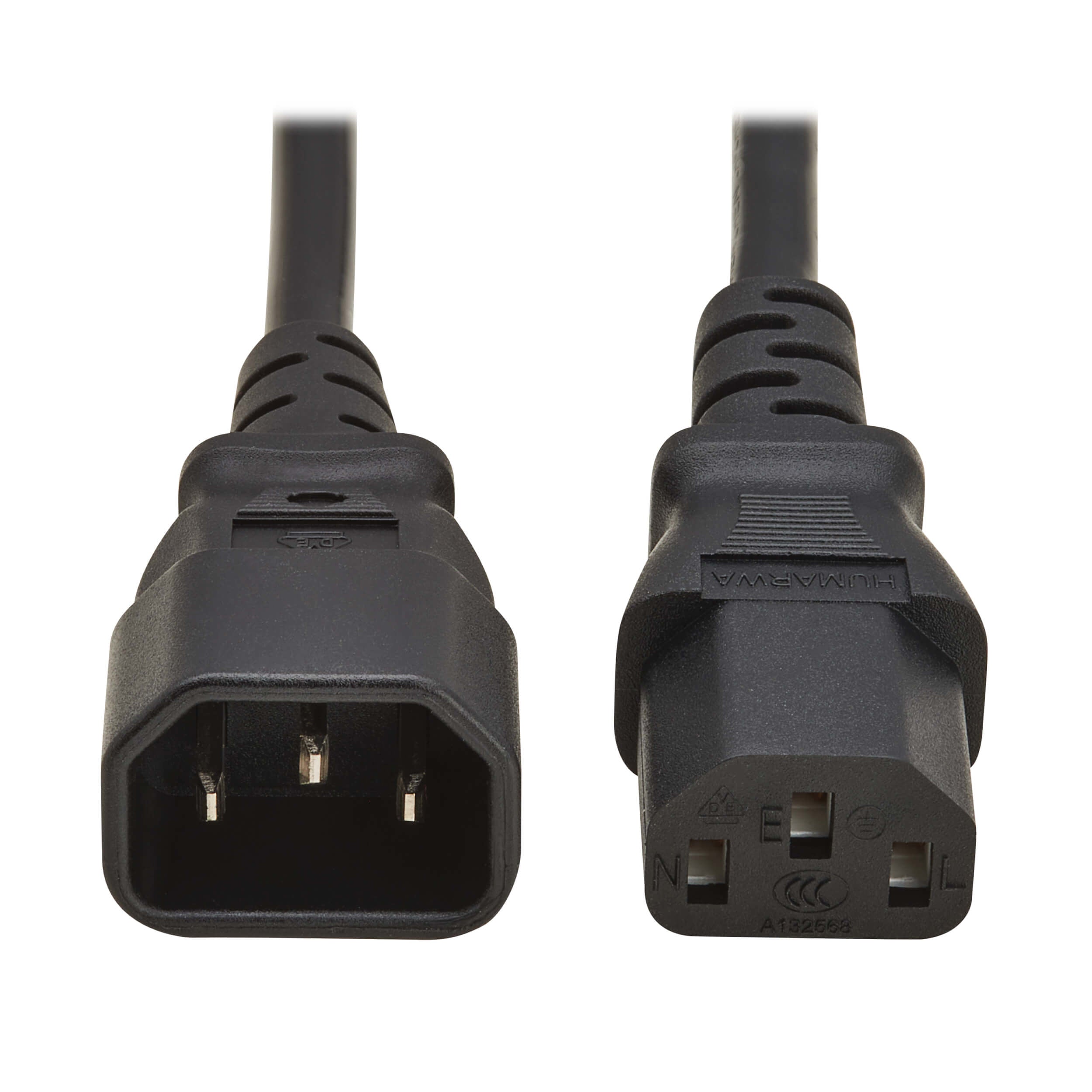 Eaton Netzkabel, IEC C13 auf IEC C14, 250 V, 10 A, 1 m, Schwarz