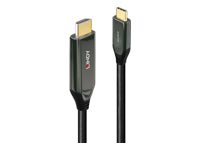 Lindy 43368 USB-C zu HDMI Kabel – 8K (7680 × 4320) @ 60 Hz, HDMI 2.1, 2 m, Schwarz