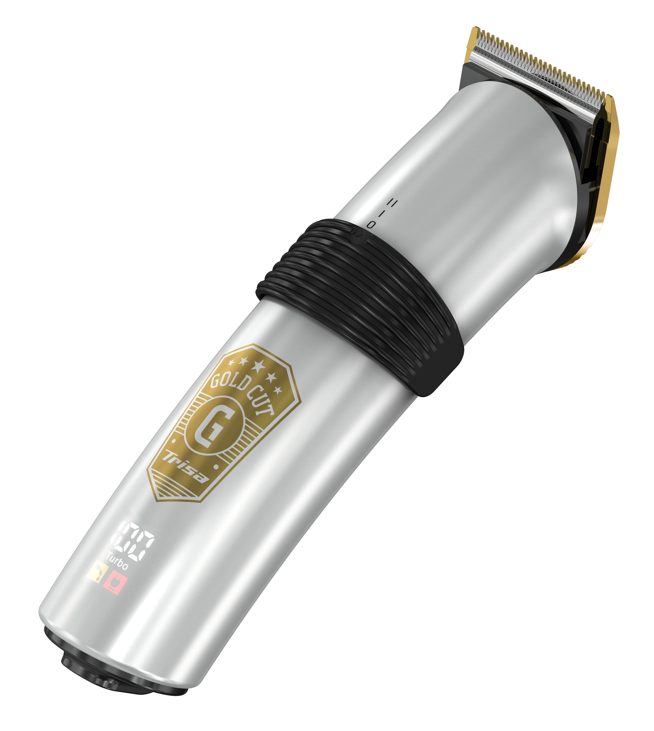 Trisa Bart- und Haarschneider Gold Cut – 210 min Laufzeit, 5 Längeneinstellungen – max. Schnittlänge 20 mm
