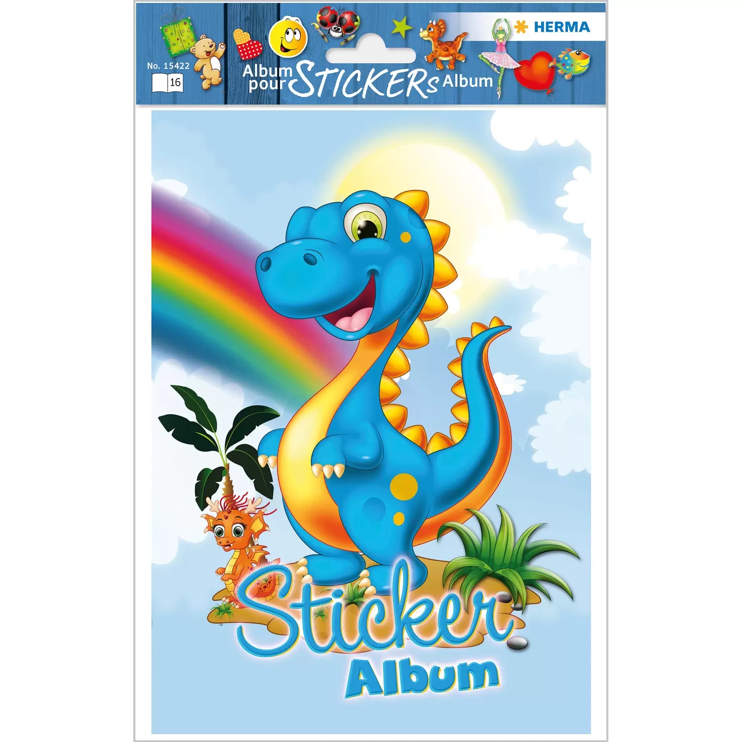 HERMA Stickeralbum Dinos – A5, 16 Seiten