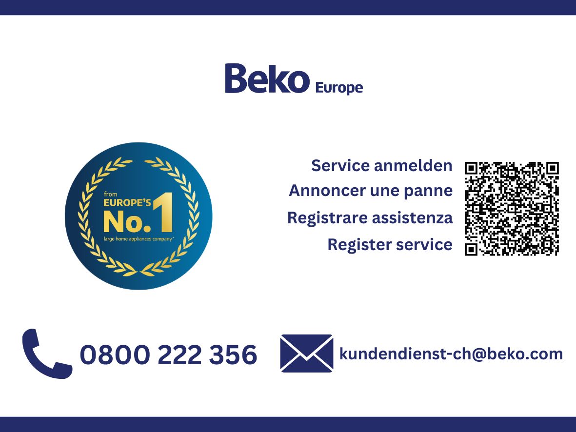 Beko Waschtrockner WT310 – 8 kg Waschen, 5 kg Trocknen, 1400 U/min – weiss