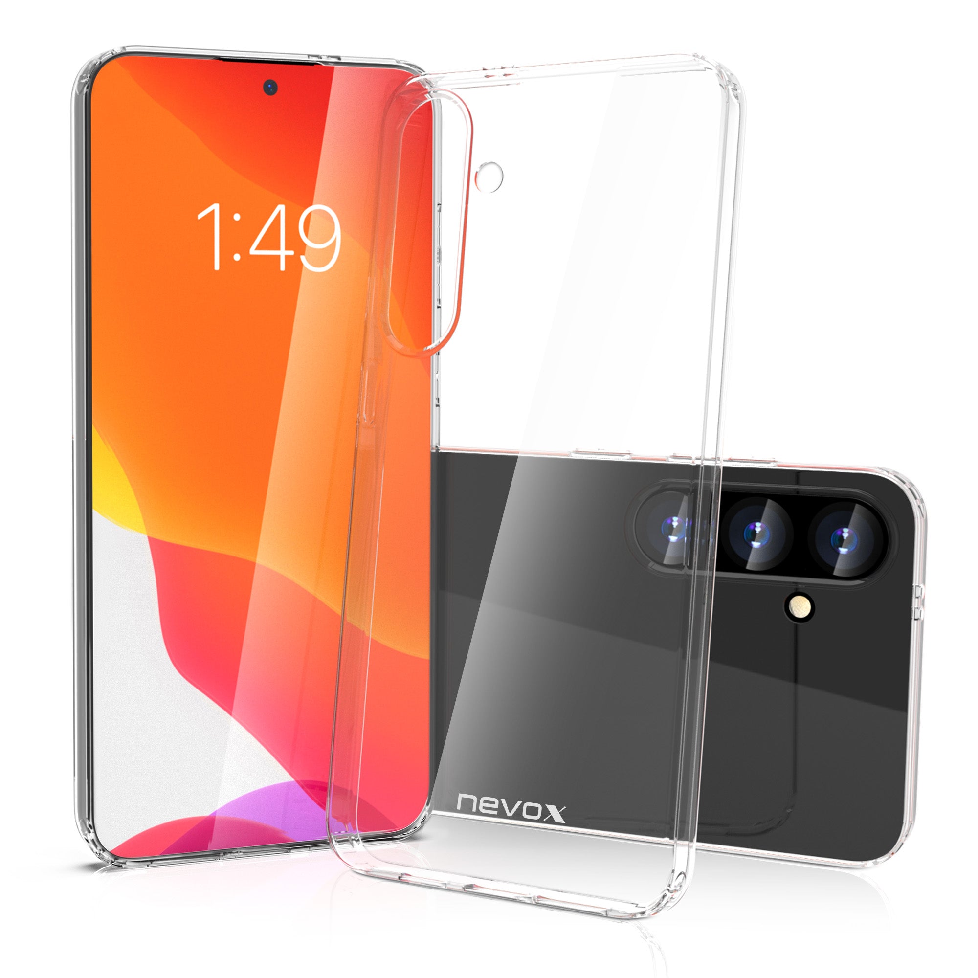 nevox StyleShell Flex Backcover – für Samsung Galaxy S25+, TPU, Transparent
