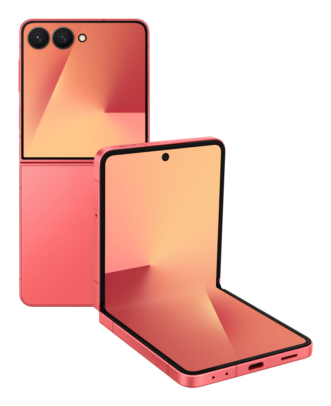 Samsung Galaxy Z Flip7 – Koralle, 6,8", 2520 × 1080, Android, 512 GB, 12 GB, eSIM, 5G, NFC