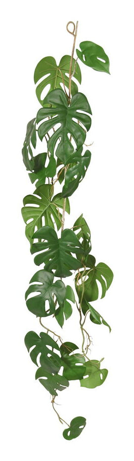 Botanic-Haus Monstera Girlande – Ø 200 × 110 cm – Kunststoff, Grün – 12er-Pack
