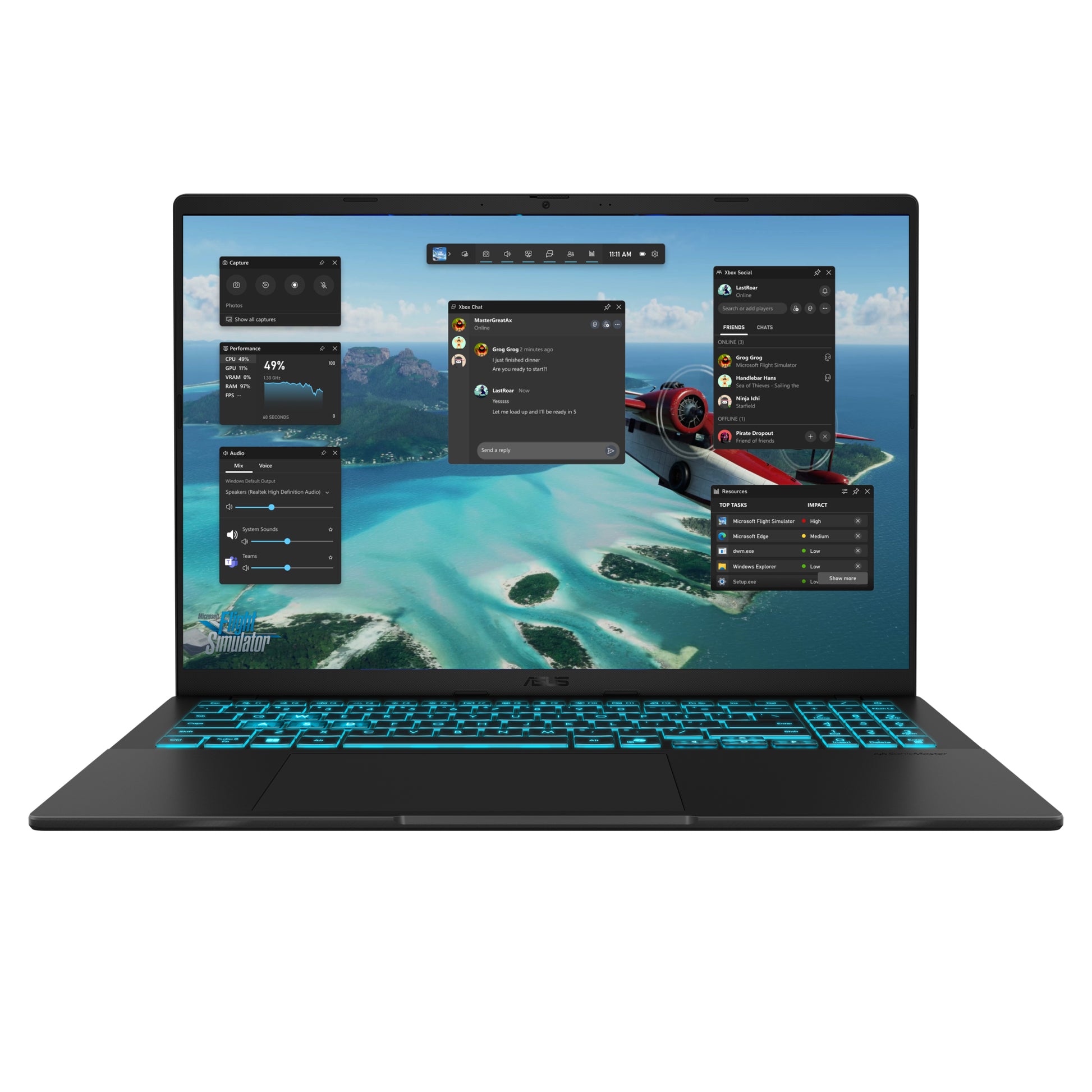 ASUS V16 V3607VP-RP034W Notebook – Intel Core 7 240H, 32 GB, 1 TB SSD, RTX 5070, 16" WUXGA, Schwarz