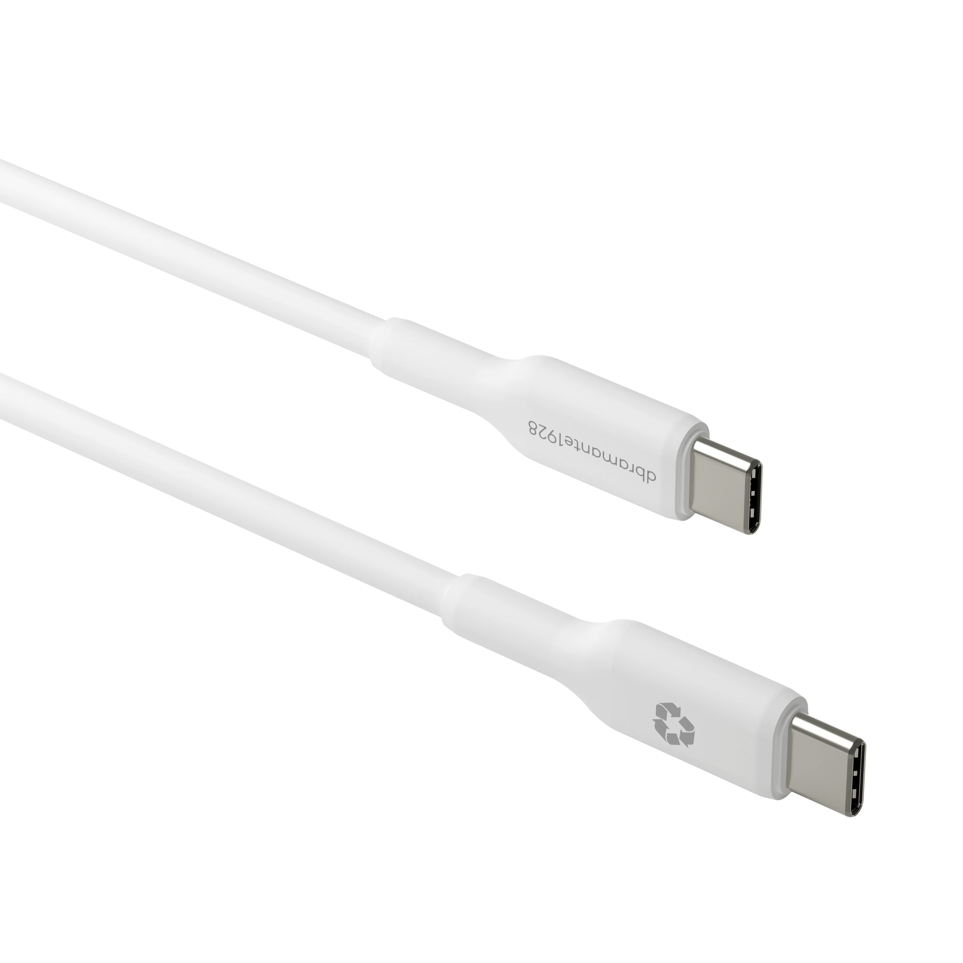 dbramante1928 USB-C auf USB-C Kabel – USB 2.0 (480 Mbit/s) – 1 m – PD 60 W – Weiss