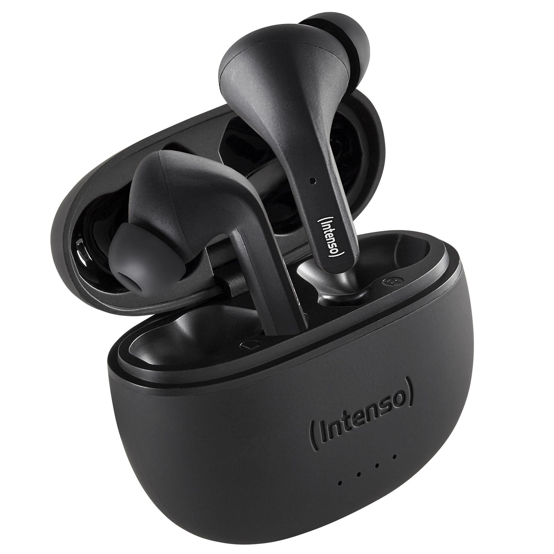 Intenso Black Buds T300A TWS In-Ear – ANC, mit Ladecase, Schwarz, BT 5.3