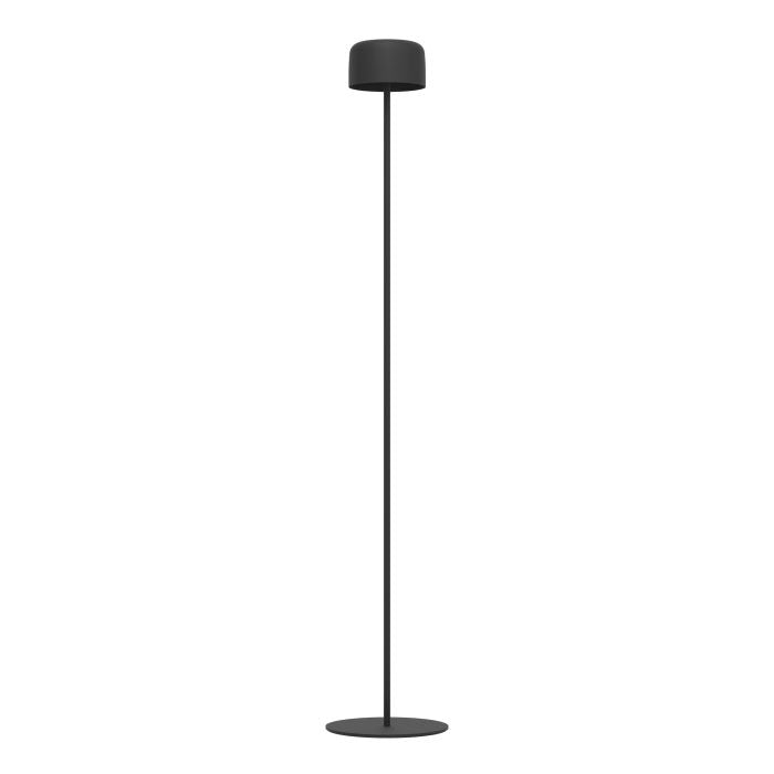 EGLO Aussen-Stehleuchte Roccanova-L – 120 cm – 270 lm, 3000 K – IP44 – Akku & Solar, Touch – Schwarz, Stahl
