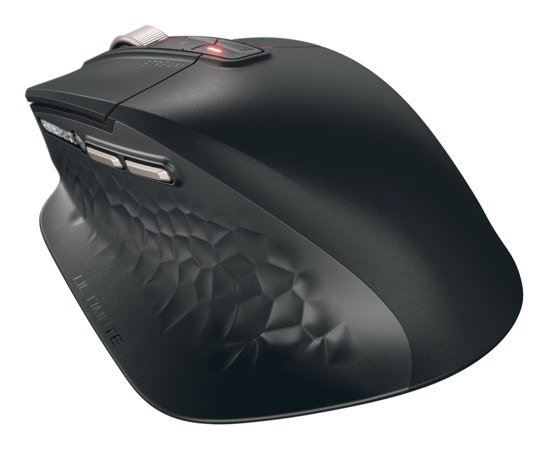 CHERRY Stream Mouse Ultimate Ergonomische Maus – kabellos, wiederaufladbar, Silent-Tasten, schwarz
