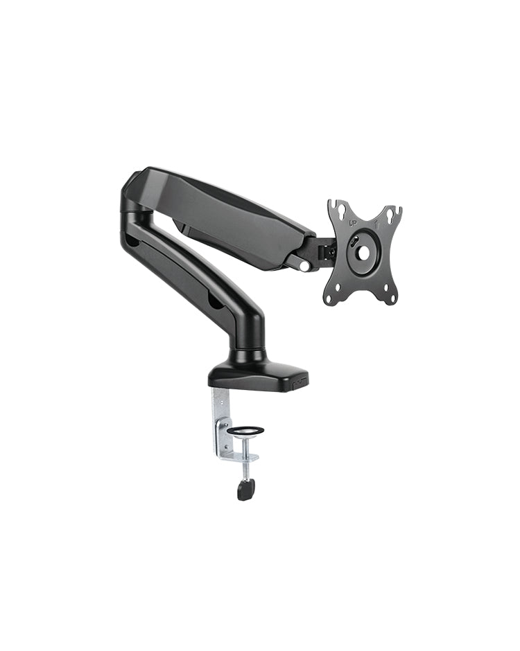 ICY BOX IB-MS303-T – Monitorarm Tischhalterung – Klemme/Durchführung – 1 Monitor – bis 27" – VESA 75×75/100×100