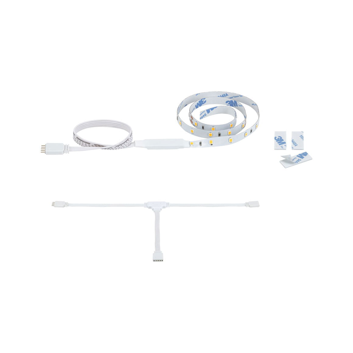 Paulmann LED-Strip/Leuchtstreifen 0,5 m – Warmweiss, 32 lm, 0,3 W – IP20 – 1 Stk. – Weiss, Kupfer
